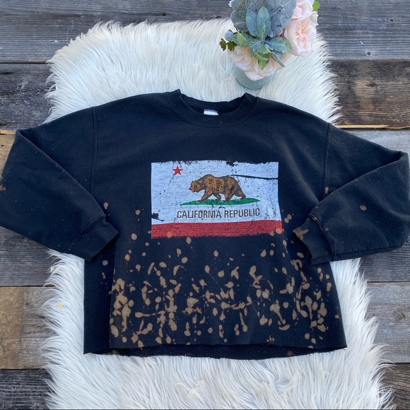Modified California Republic CropBleach Sweatshirt - Picture 2 of 5